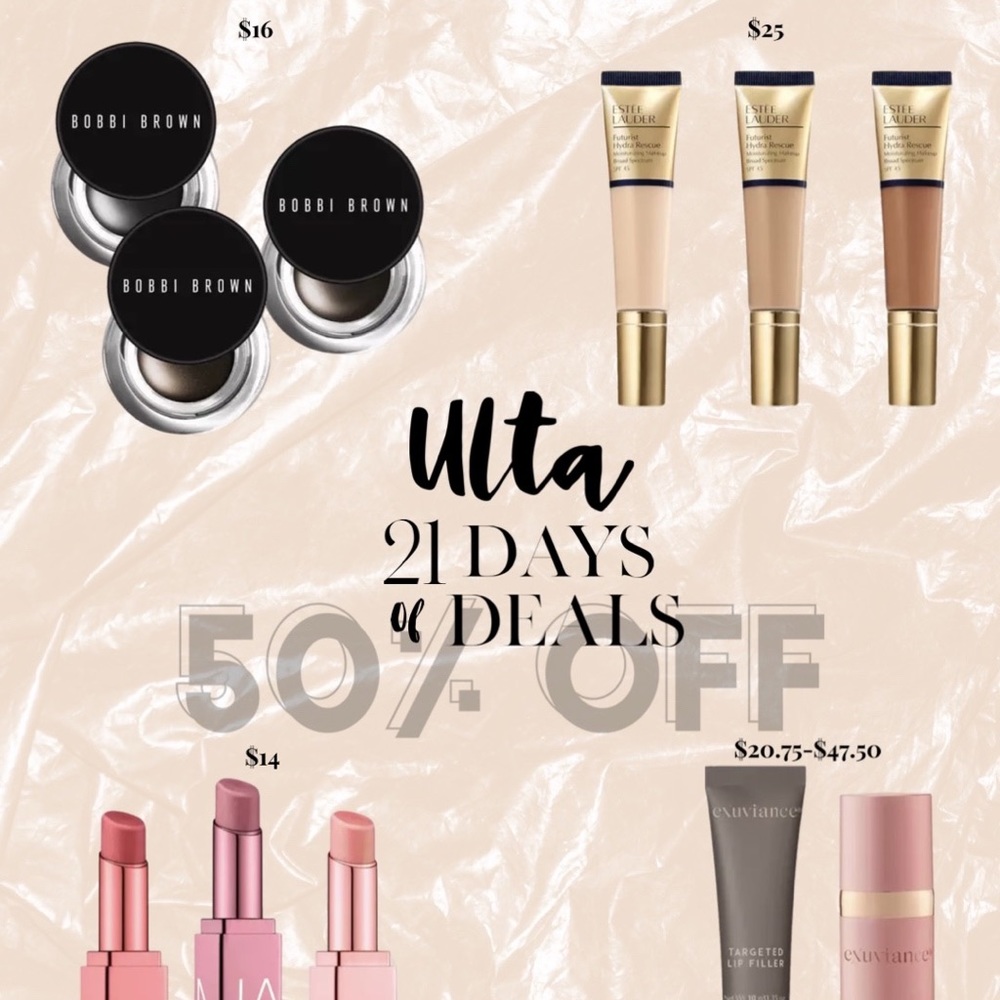 Nars, bobbi brown, Estée Lauder, exuviance sale
